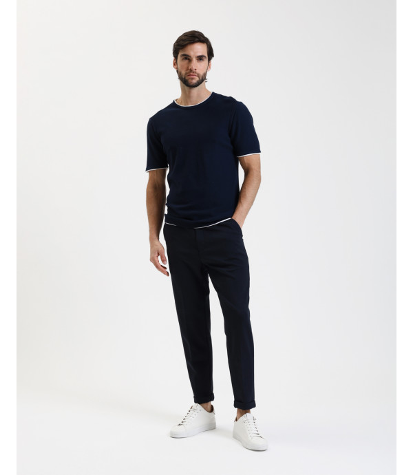 Pantaloni carrot fit con vita elasticizzata