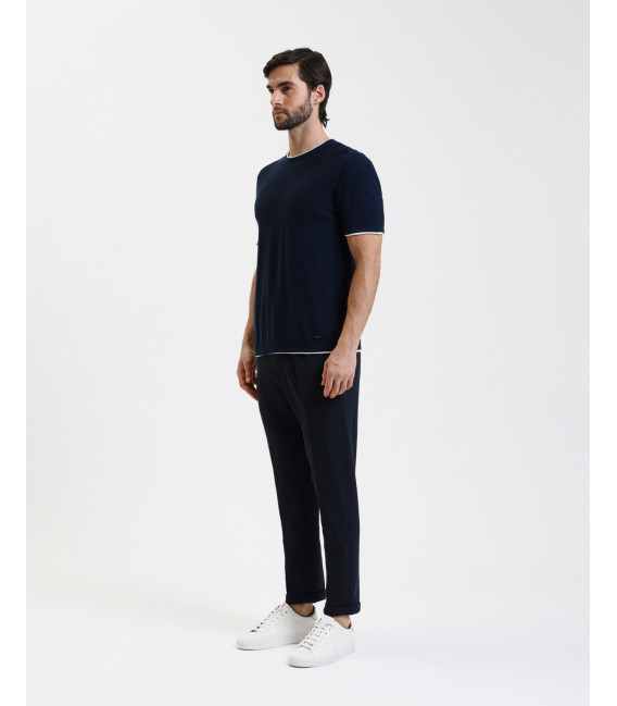Pantaloni carrot fit con vita elasticizzata