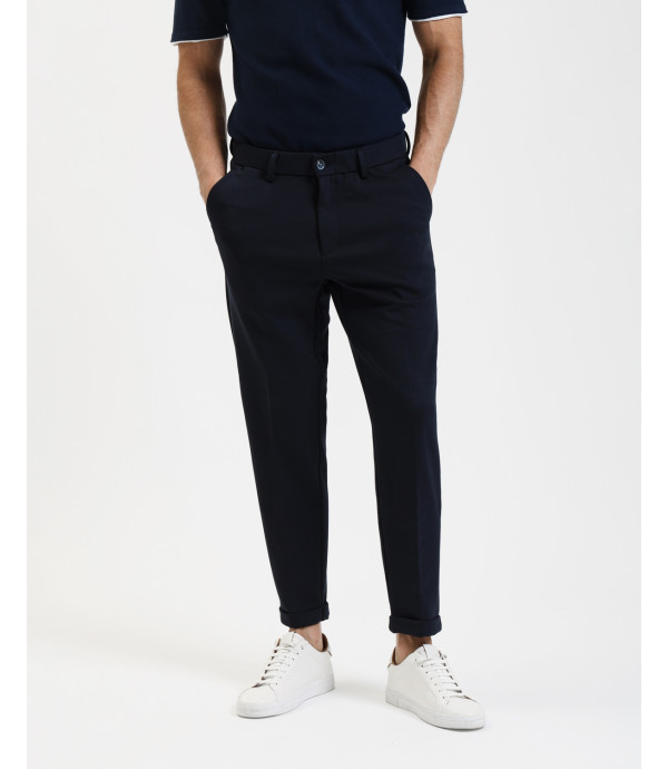 Pantaloni carrot fit con vita elasticizzata
