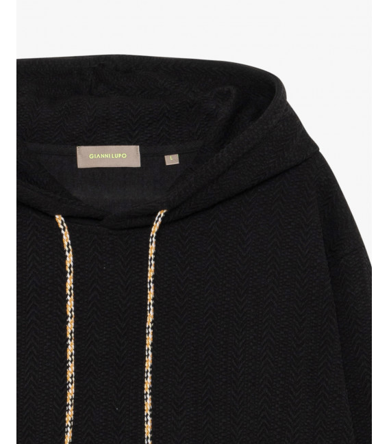 Textured hoodie