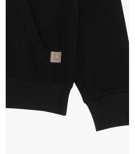 Textured hoodie