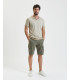 Moroccan neck t-shirt with buttons