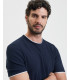 T-shirt girocollo testurizzato in cotone