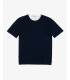 T-shirt girocollo testurizzato in cotone