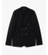 Wrinkle-free double breasted blazer