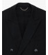 Wrinkle-free double breasted blazer
