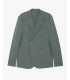 Wrinkle-free double breasted blazer