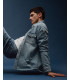 Overshirt denim con tasche