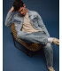 GRANT carrot fit jeans with rips and patches