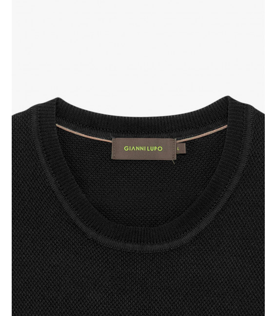 T-shirt in maglia texturizzata