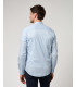 Stretch cotton mandarin collar shirt