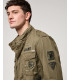 Safari jacket with patches