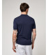 Muscle fit knitted polo shirt