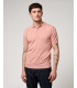 Muscle fit knitted polo shirt