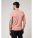 Muscle fit knitted polo shirt