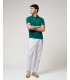 Muscle fit knitted polo shirt