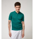 Muscle fit knitted polo shirt
