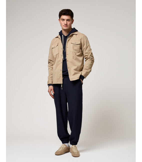 Textured joggers with double drawstring