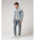 GRANT carrot fit jeans with rips and patches