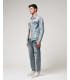 GRANT carrot fit jeans with rips and patches