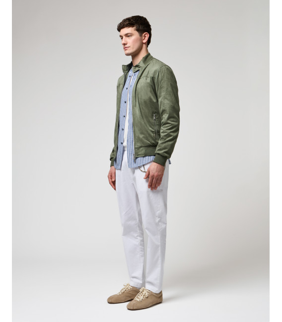 Bomber effetto camoscio