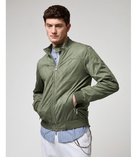 Bomber effetto camoscio