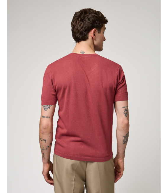 Knit textured t-shirt