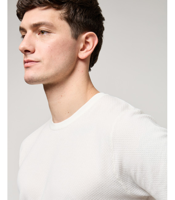 T-shirt in maglia texturizzata