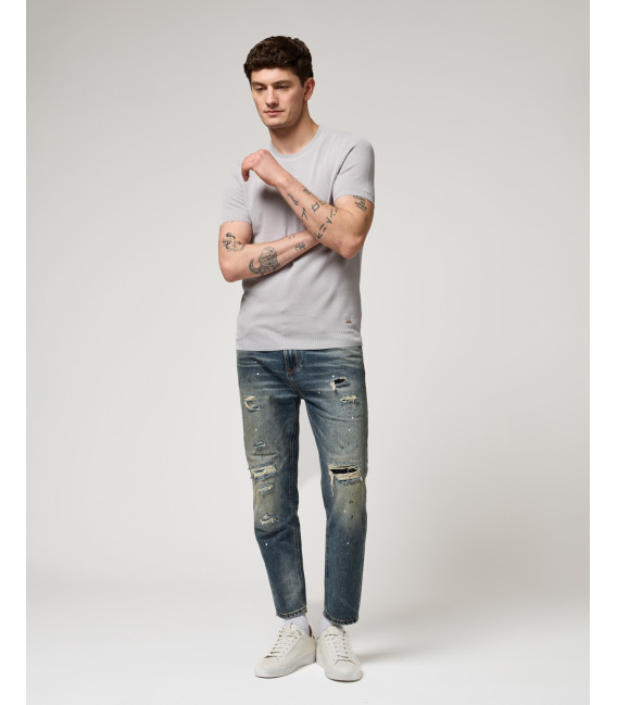 Knit textured t-shirt