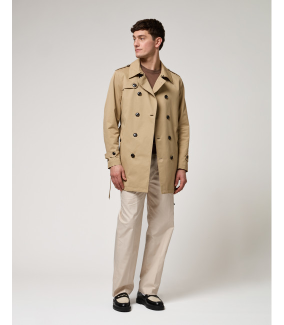 Wide leg trousers with double pleats