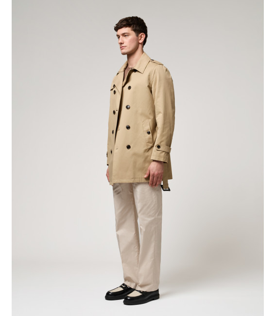 Wide leg trousers with double pleats