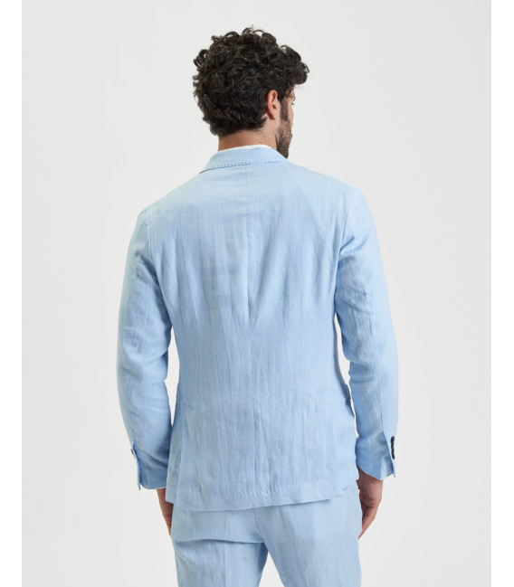 Relaxed fit linen suit