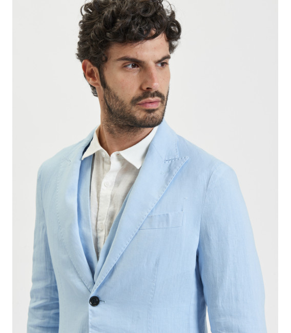 Relaxed fit linen suit