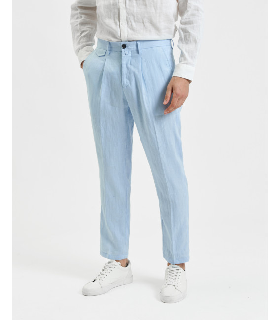 Relaxed fit linen suit