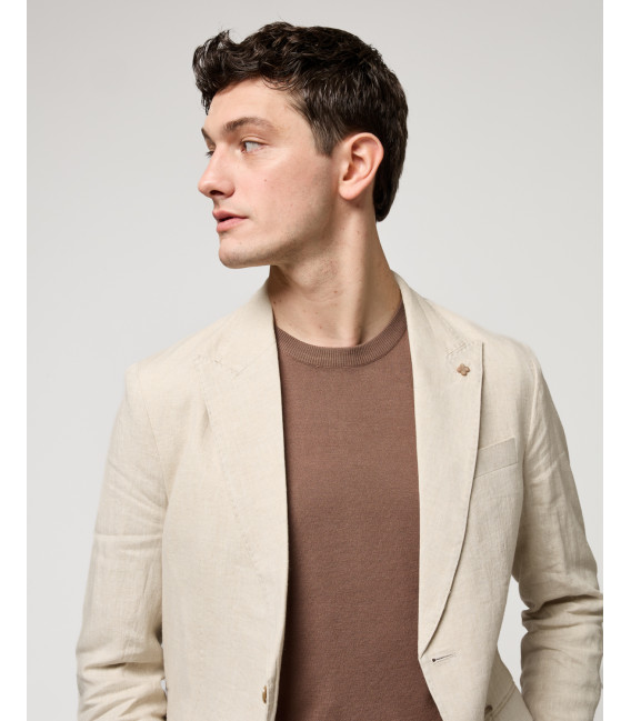 Relaxed fit linen suit