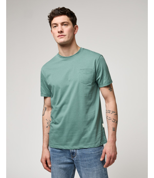 Extra-fine cotton t-shirt with pocket