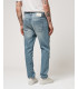 GRANT carrot fit jeans with evident rip&repair