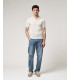 Muscle fit knitted polo shirt