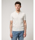 Muscle fit knitted polo shirt