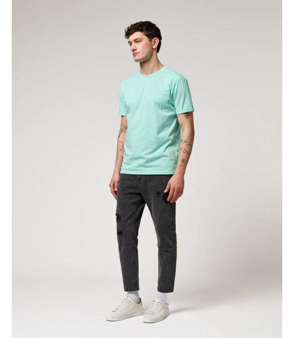 Extra-fine cotton t-shirt with pocket
