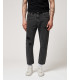 MIKE carrot cropped fit jeans with rips