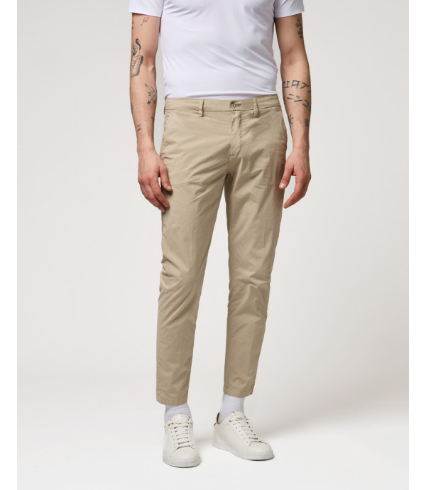 Cotton slim fit chinos