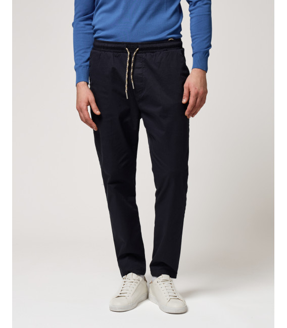 LEONARD cotton drawstring troursers