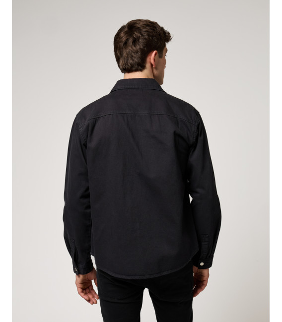 Overshirt denim con tasche
