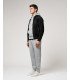 Faux-suede bomber jacket