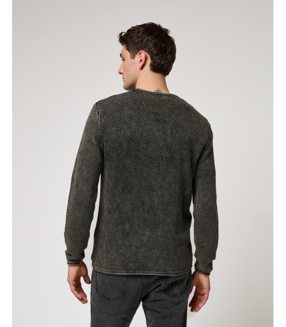 Maglia in cotone lavorato