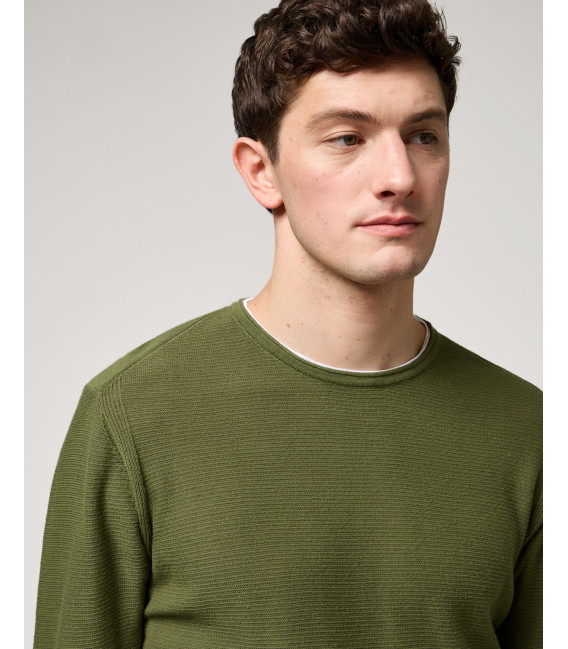 Double hem sweater