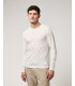 Textured round neck pullover