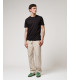 Wide leg drawstring trousers with double pleats