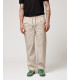 Wide leg drawstring trousers with double pleats